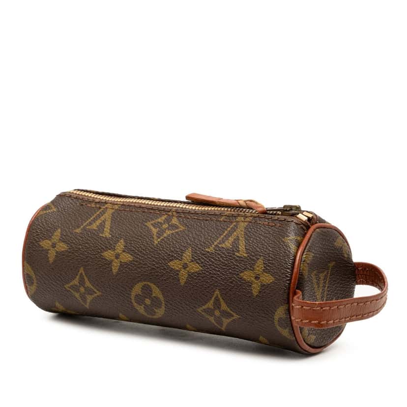 Louis Vuitton Monogram Trousse Ronde 16 Brown Very good condition - Back View