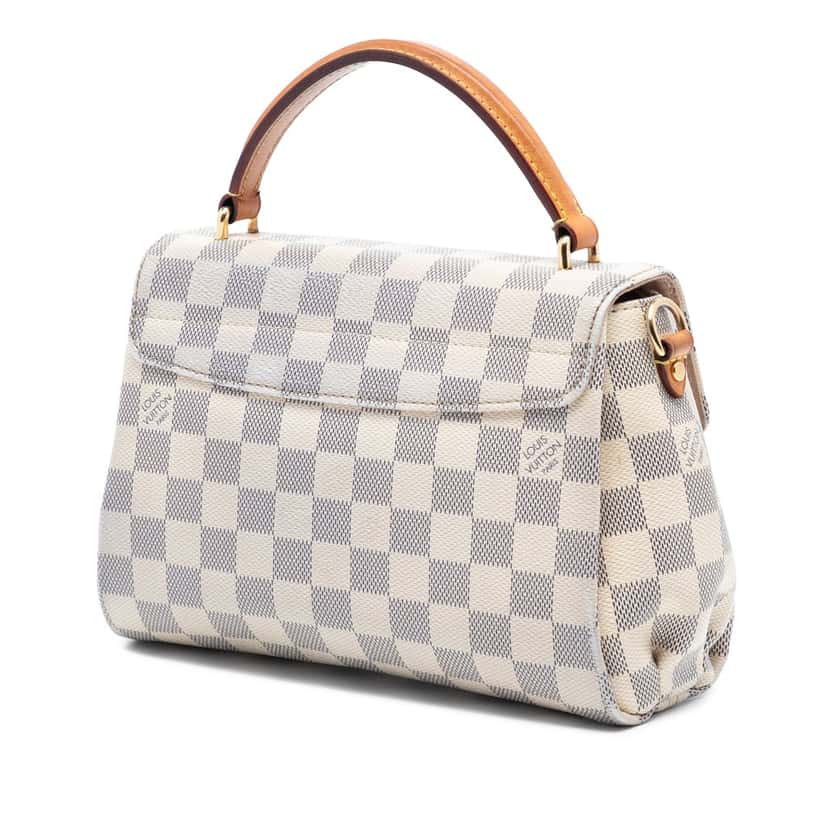 Louis Vuitton Damier Azur Croisette White Very good condition - Back View