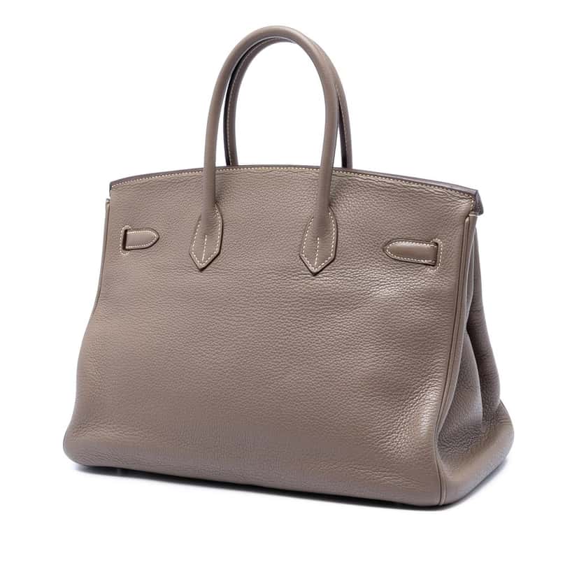 Hermès Togo Birkin Retourne 35 Brown Leather Very good condition - Back View