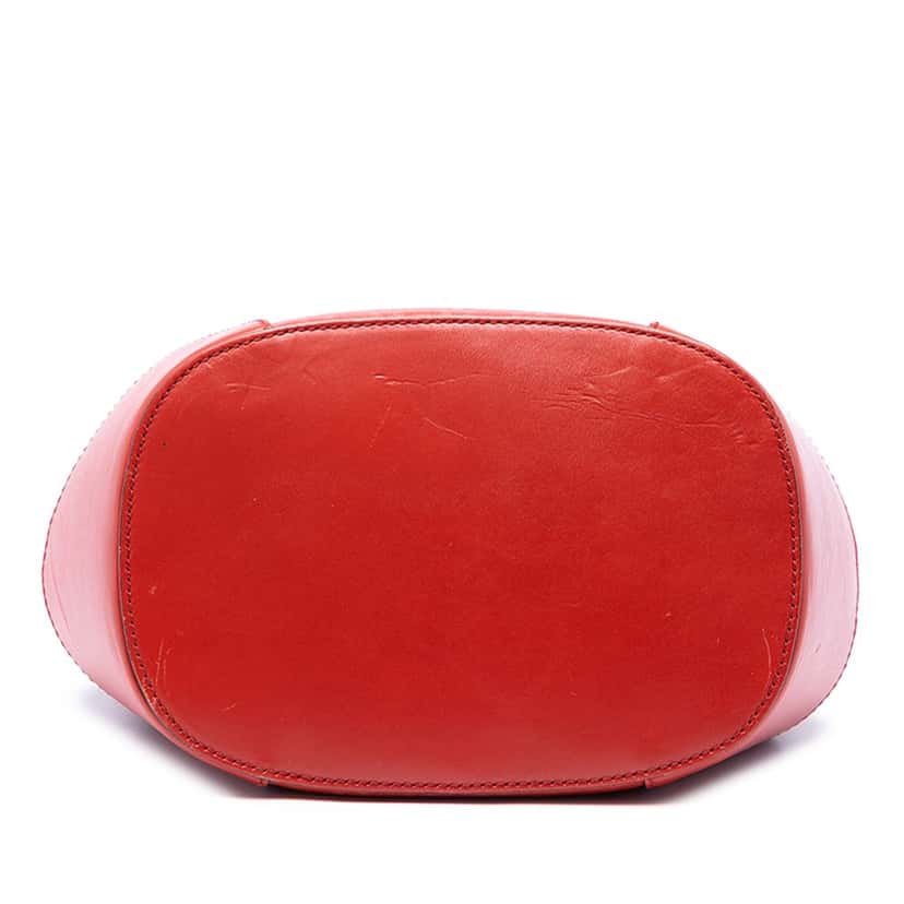 Gucci Diamante Leather Bright Bucket Bag Red Leather Very good condition - Inside View