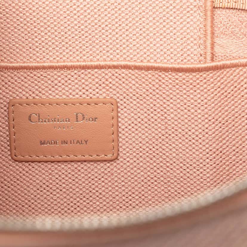 Dior Diortravel Canvas Cannage D Lite Vanity Case Pink Very good condition - Box View