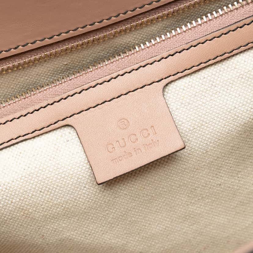 Gucci Large GG Canvas Emily Shoulder Bag Beige Very good condition - Box View