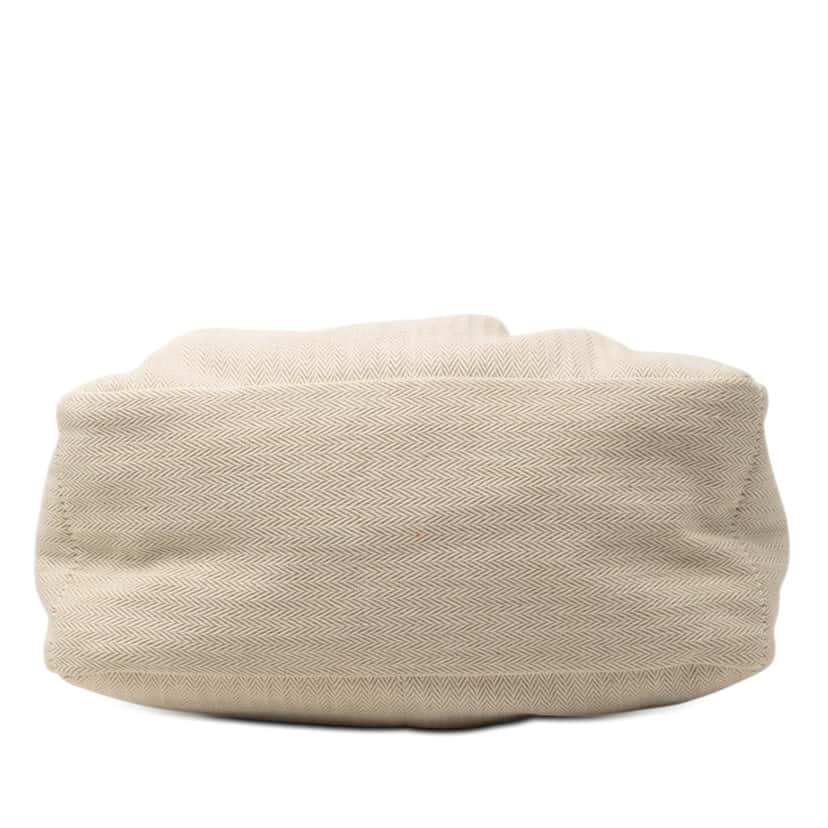 Hermès Canvas and Barenia Fourbi Pouch 25 Beige Very good condition - Inside View