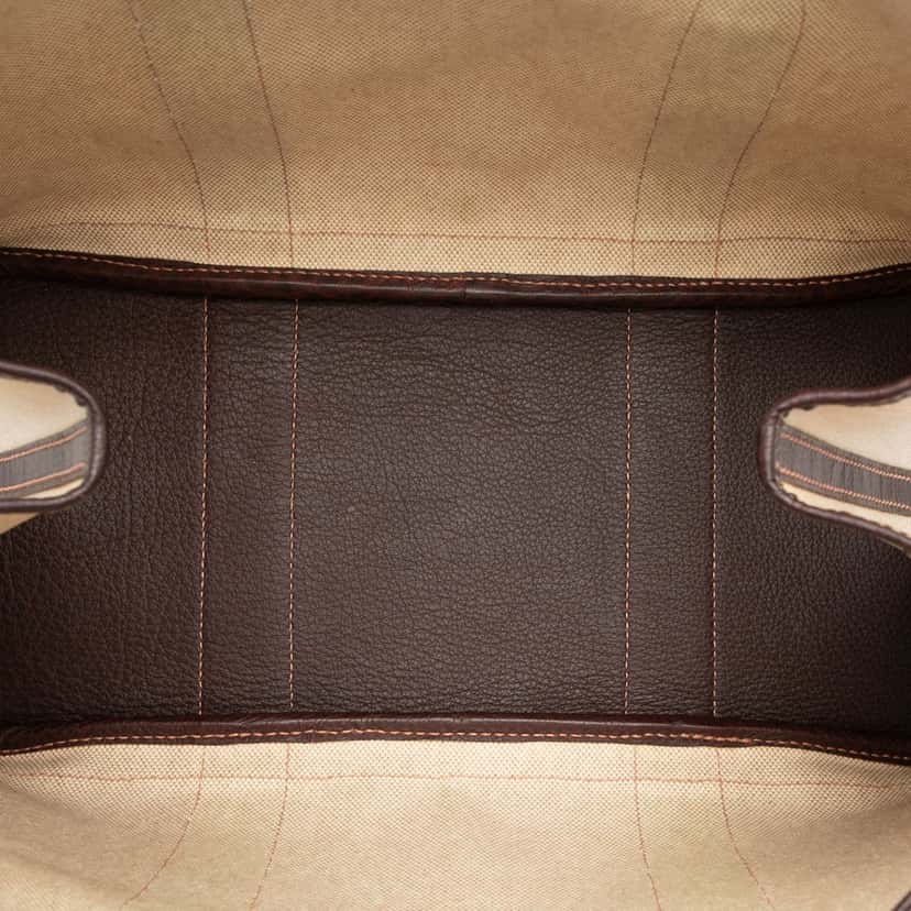 Hermès Toile and Negonda Garden Party 36 Beige Good condition - Model View