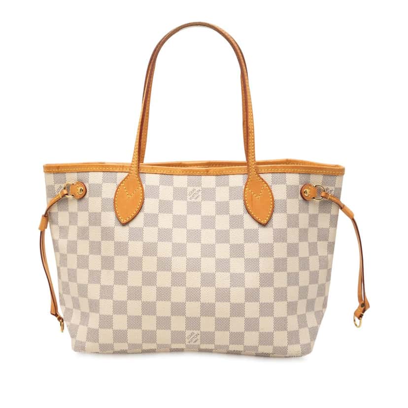 Louis Vuitton Damier Azur Neverfull PM White Very good condition - Front View