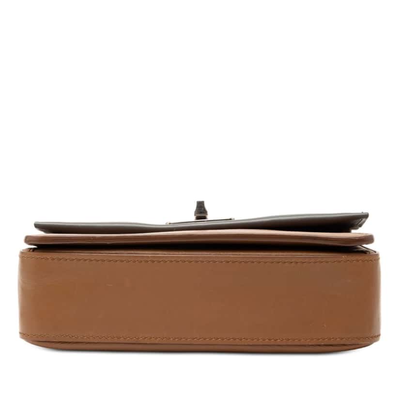 Prada Bicolor City Calf Satchel Brown Leather Very good condition - Inside View
