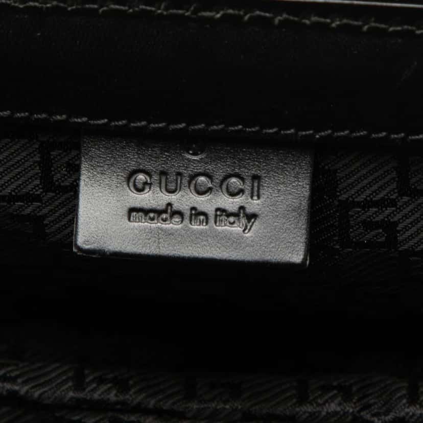 Gucci Canvas Toiletry Pouch Black Very good condition - Box View