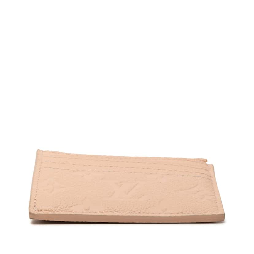 Louis Vuitton Monogram Empreinte Flora Card Holder Pink Leather Very good condition - Inside View