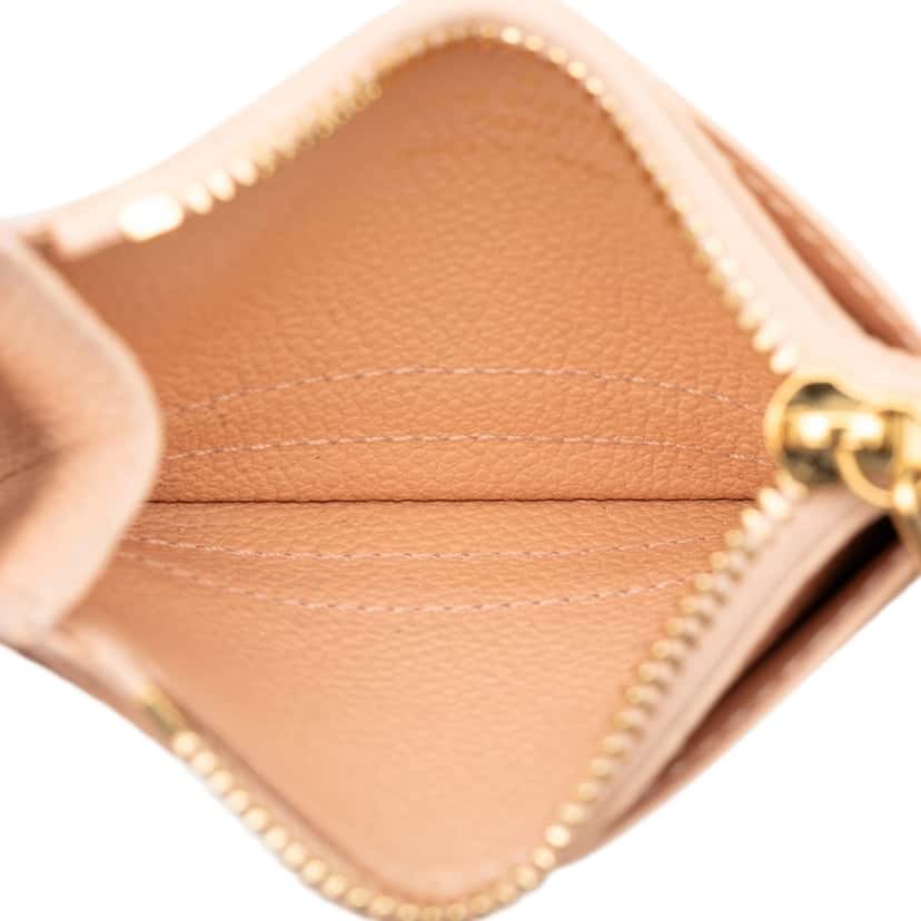 Louis Vuitton Monogram Empreinte Flora Card Holder Pink Leather Very good condition - Model View