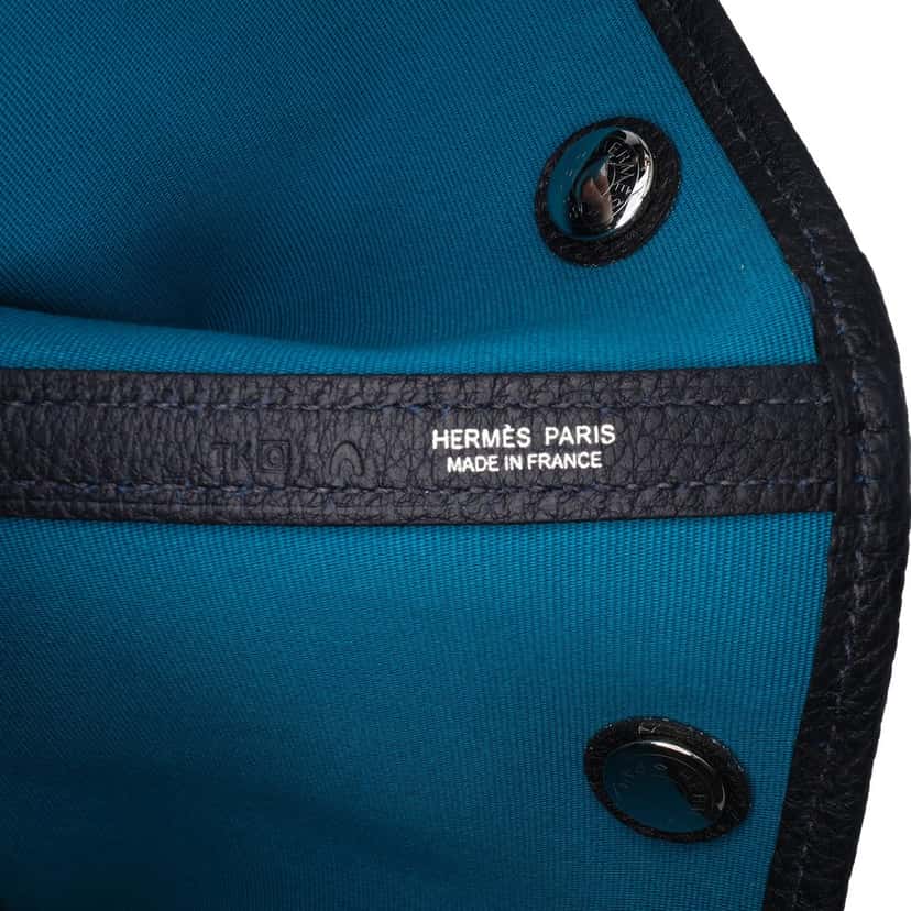 Hermès Toile and Negonda Garden Party 36 Blue Good condition - Box View