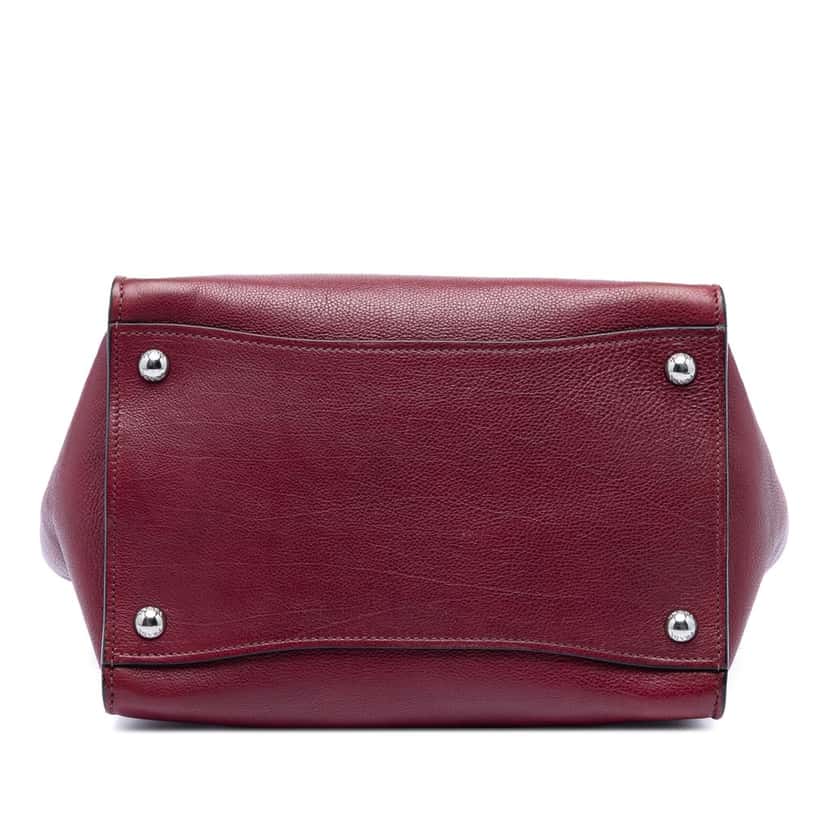 Prada Glace Calf Twin Pocket Satchel Red Leather Very good condition - Inside View