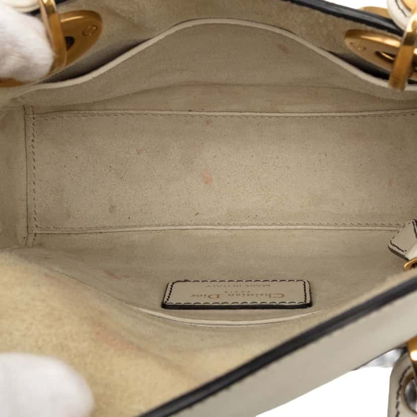 Dior DiorAmour Niki De Saint Phalle Mini Calfskin Lady Dior White Leather Very good condition - Box View