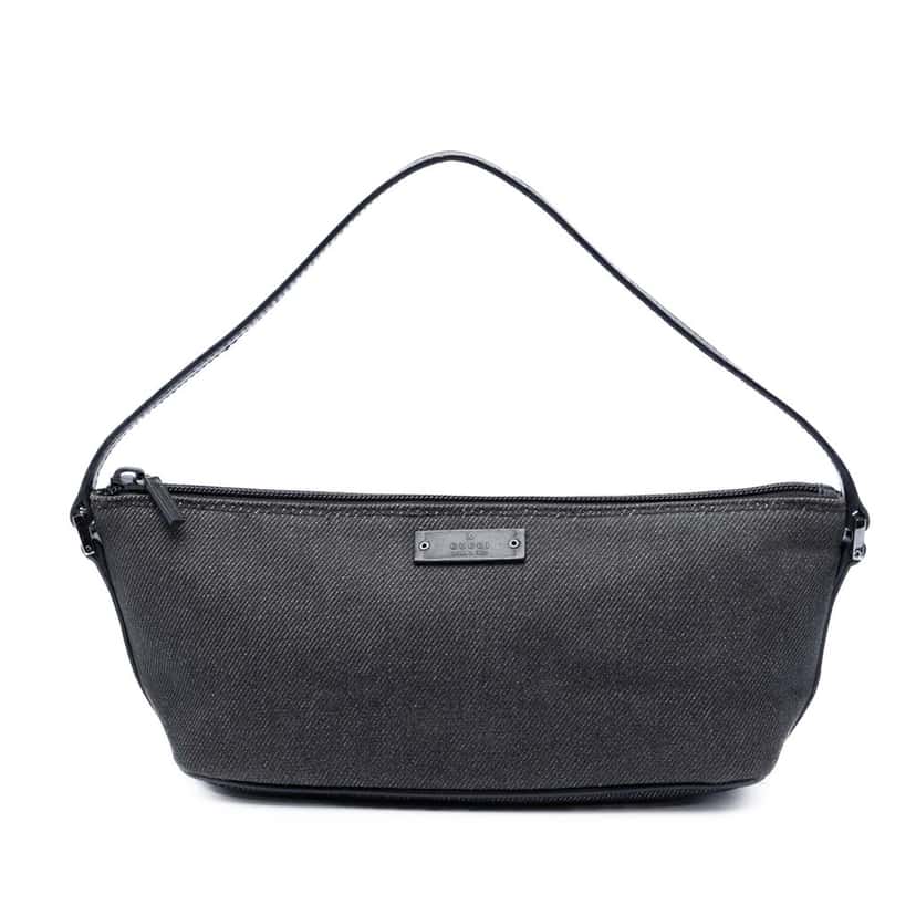 Gucci Denim Boat Black Very good condition - Front View