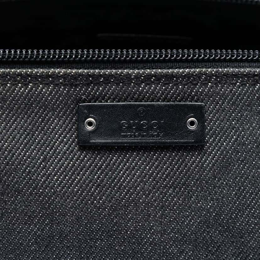 Gucci Denim Boat Black Very good condition - Box View