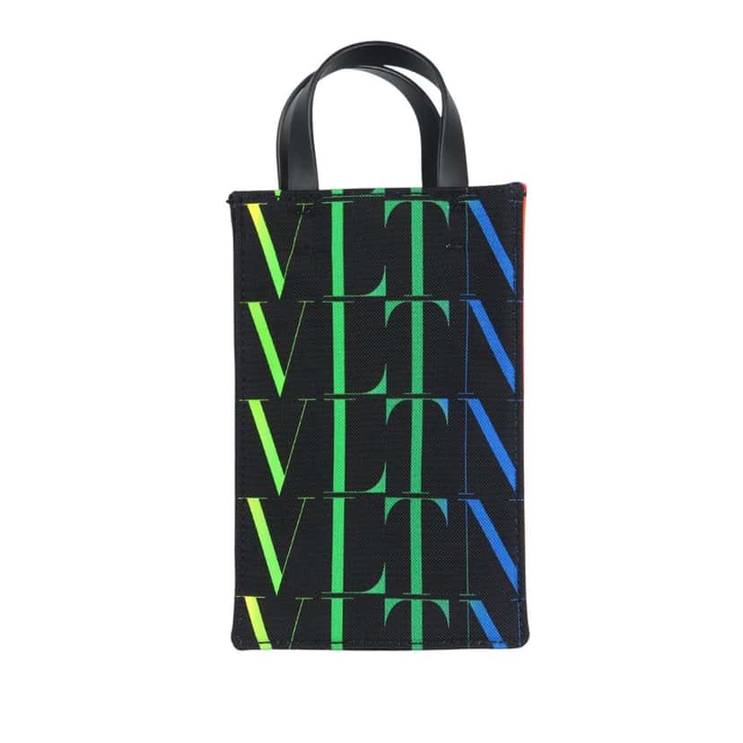 Valentino Canvas VLTN Satchel Black Very good condition - Back View