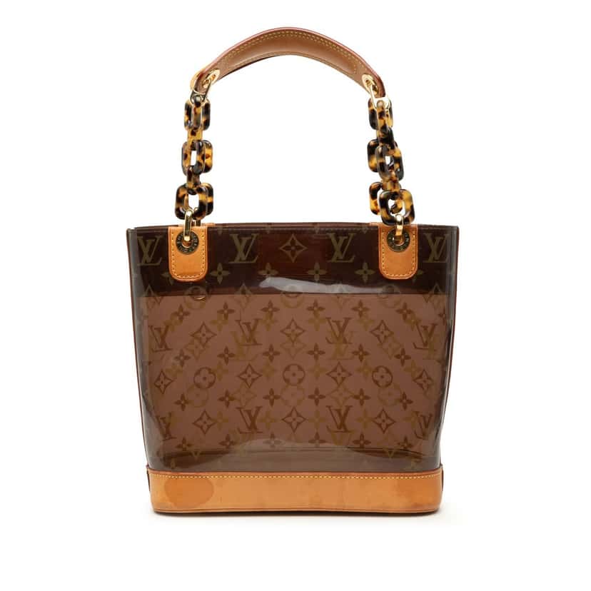 Louis Vuitton Monogram Cabas Sac Ambre PM Brown Plastic Very good condition - Front View