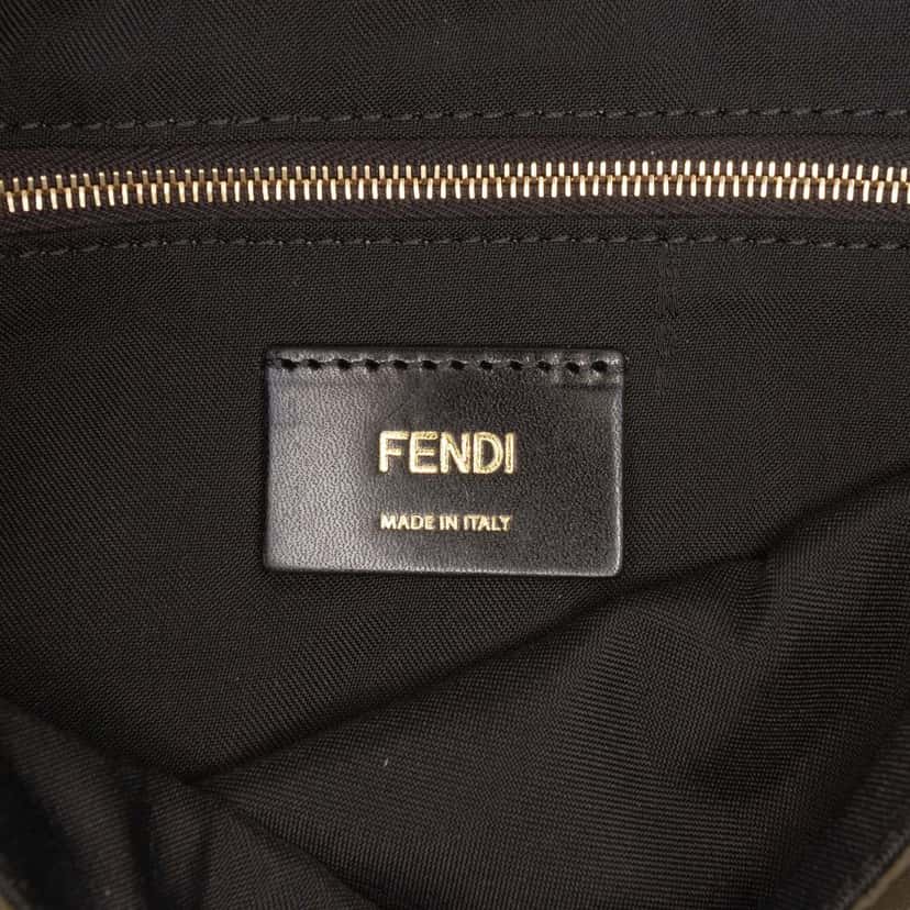 Fendi Nylon Convertible Baguette Brown Very good condition - Box View