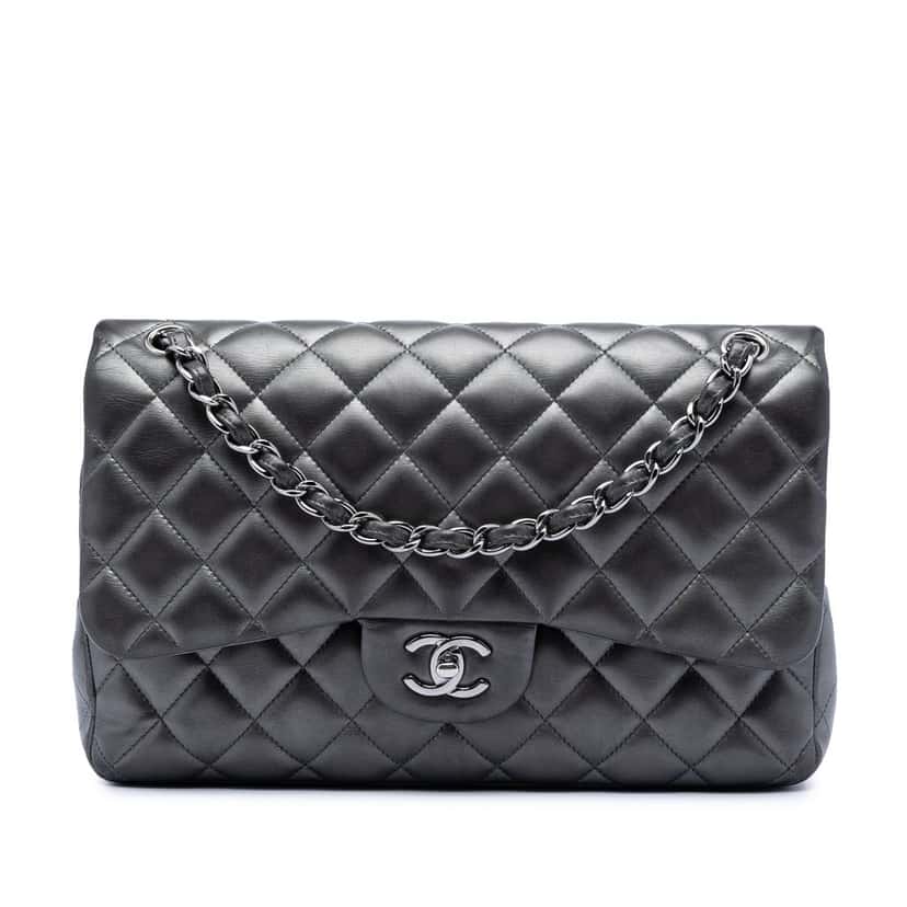 Chanel Jumbo Classic Lambskin Double Flap Other Leather Very good condition - Front View
