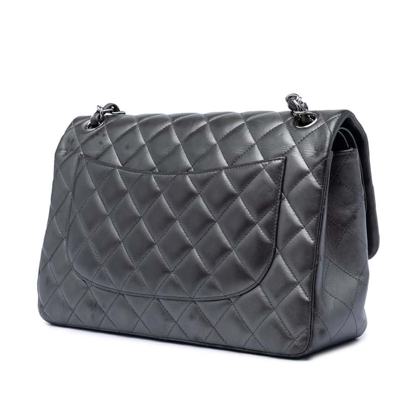 Chanel Jumbo Classic Lambskin Double Flap Other Leather Very good condition - Back View