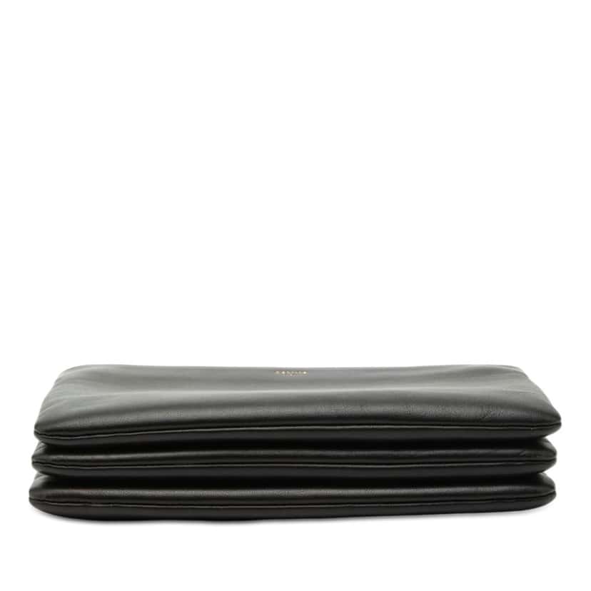 Celine Small Lambskin Trio Crossbody Black Leather Very good condition - Inside View