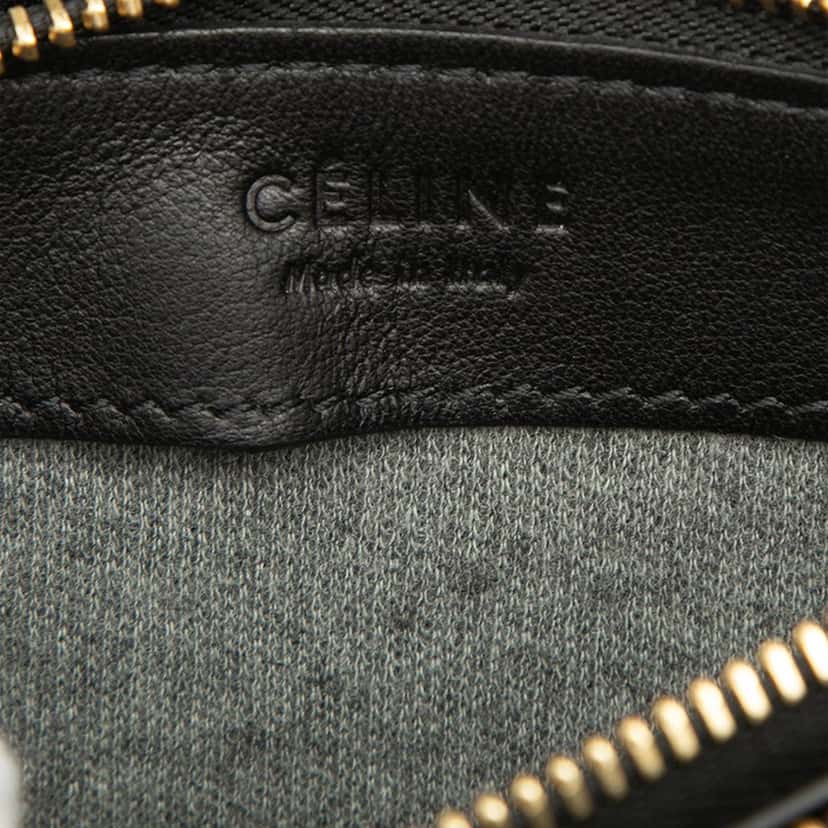 Celine Small Lambskin Trio Crossbody Black Leather Very good condition - Box View