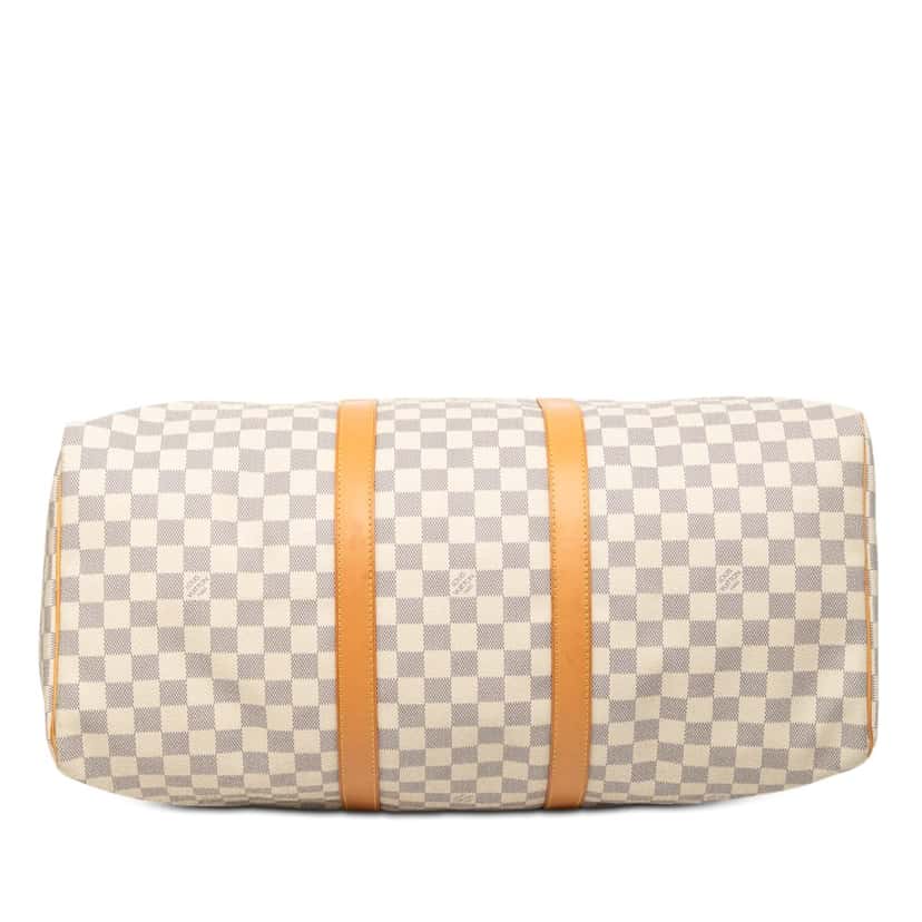 Louis Vuitton Damier Azur Keepall 50 White Very good condition - Inside View