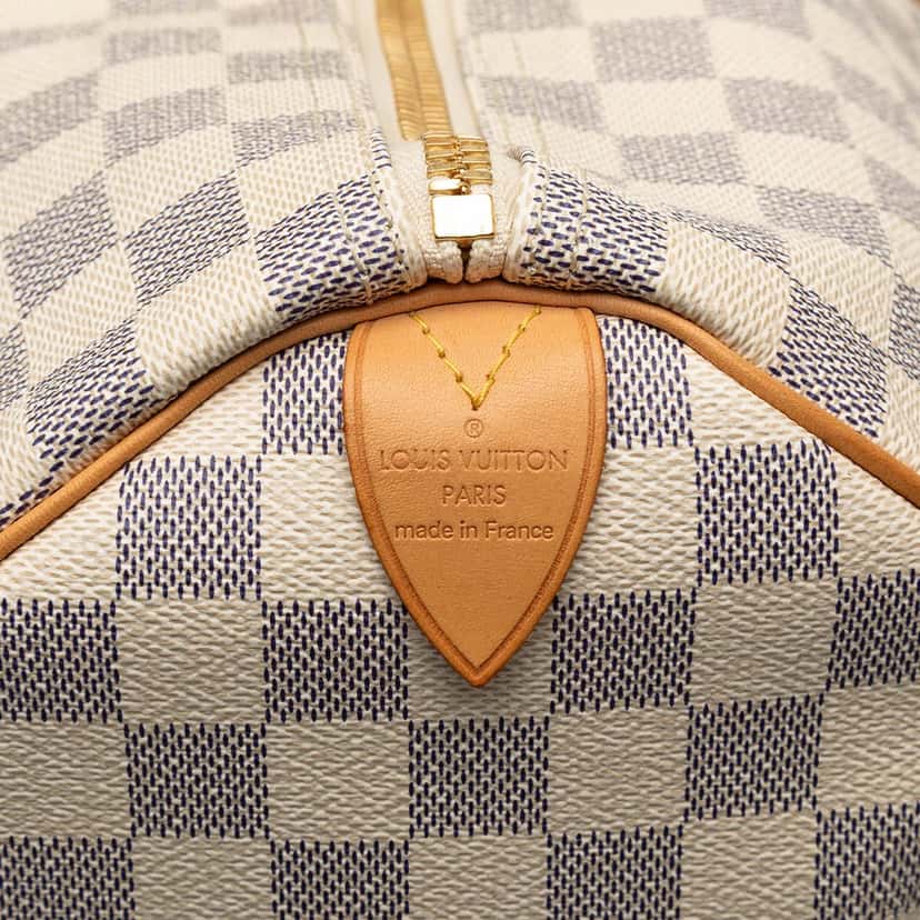 Louis Vuitton Damier Azur Keepall 50 White Very good condition - Box View