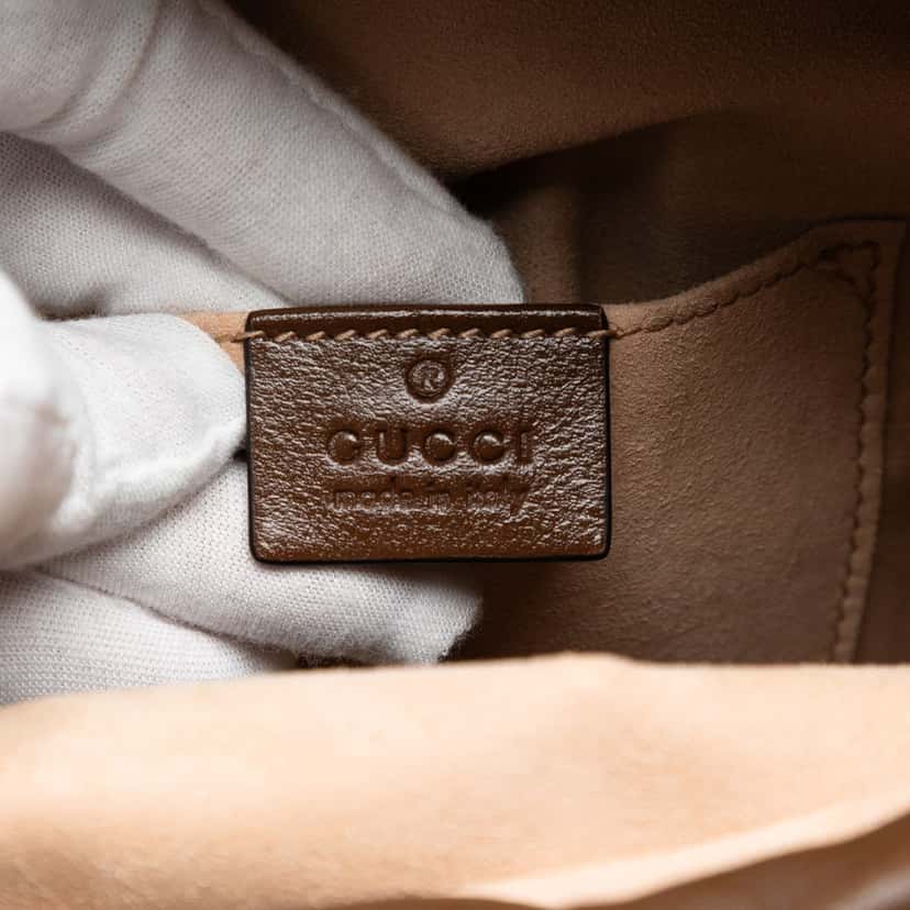 Gucci GG Canvas Horsebit 1955 Bucket Bag Beige Very good condition - Box View