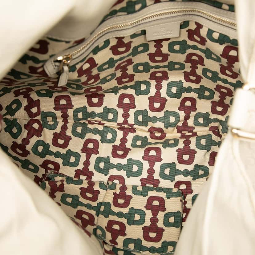 Gucci Large Guccissima Hysteria Satchel Brown Leather Very good condition - Model View