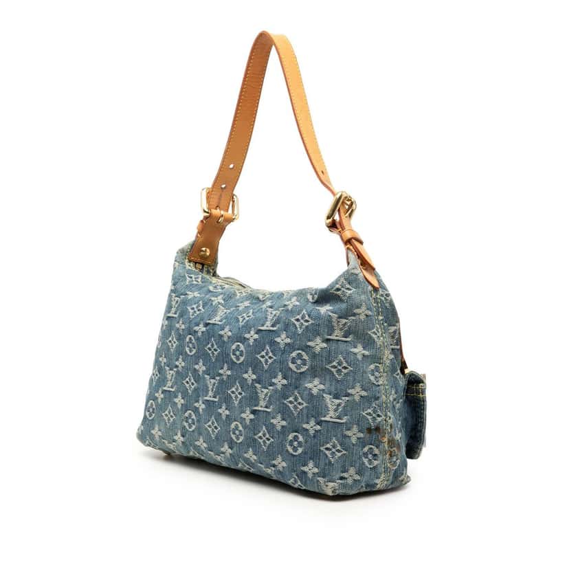 Louis Vuitton Monogram Denim Baggy PM Blue Very good condition - Back View