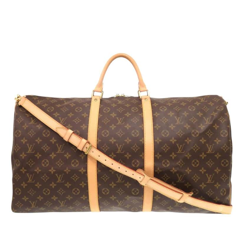 Louis Vuitton Monogram Keepall Bandouliere 60 Brown Very good condition - Front View