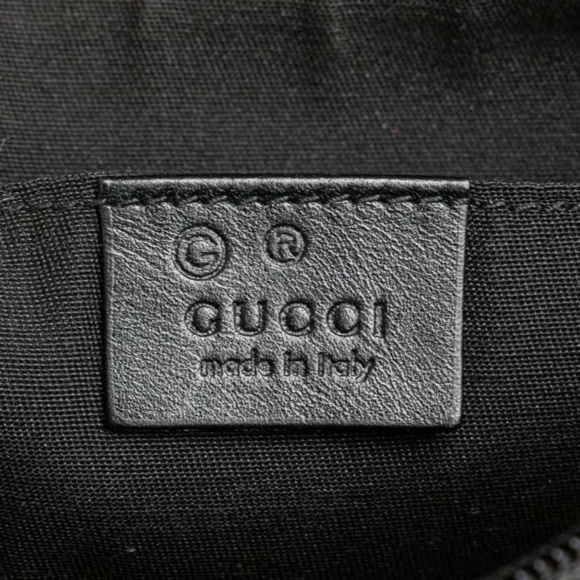 Gucci GG Nylon Shoulder Bag Black Very good condition - Box View