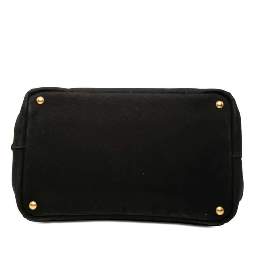 Prada Canvas Canapa Logo Satchel Black Very good condition - Inside View