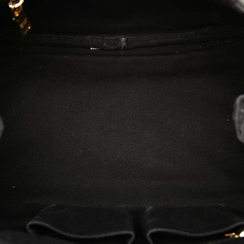 Prada Canvas Canapa Logo Satchel Black Very good condition - Model View