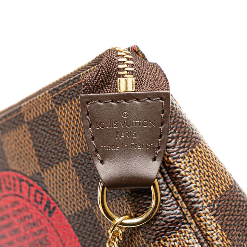 Louis Vuitton Damier Ebene Trunks and Bags Mini Pochette Accessoires Brown Canvas Very good condition - Box View