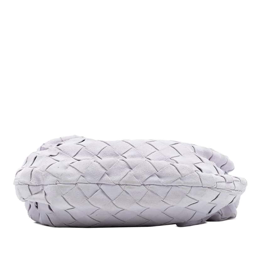 Bottega Veneta Mini Suede Intrecciato Jodie Purple Leather Very good condition - Inside View