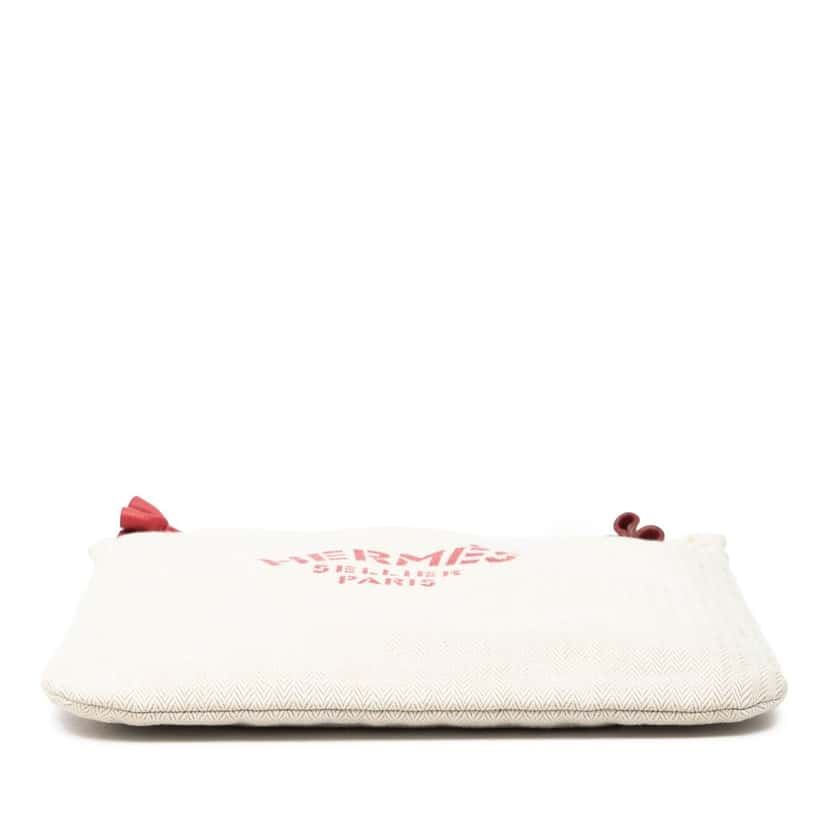 Hermès Toile Aline Grooming Bag PM Beige Very good condition - Inside View