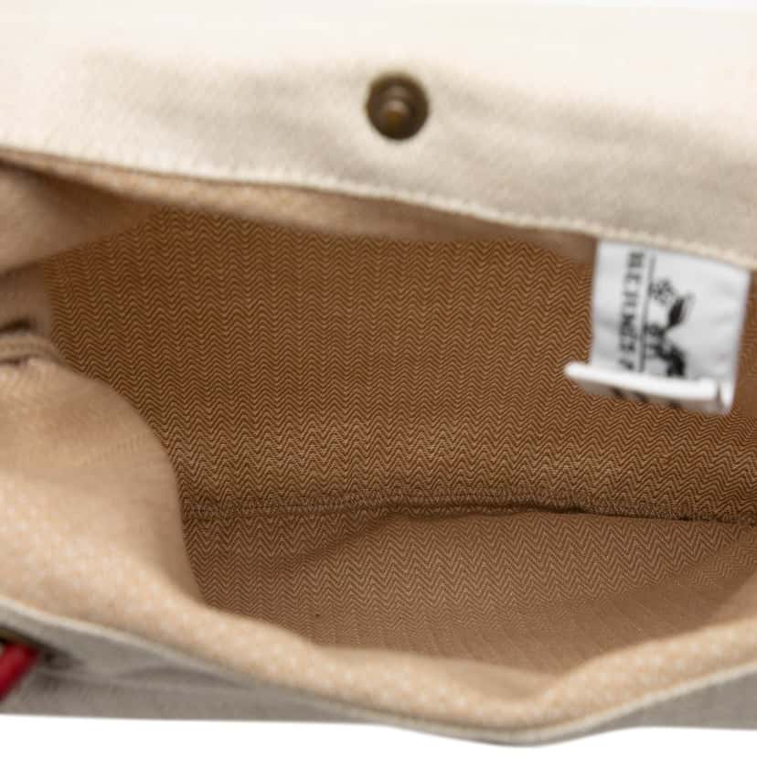 Hermès Toile Aline Grooming Bag PM Beige Very good condition - Model View