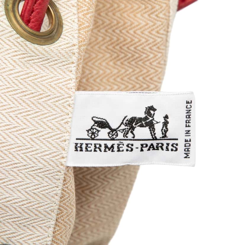 Hermès Toile Aline Grooming Bag PM Beige Very good condition - Box View