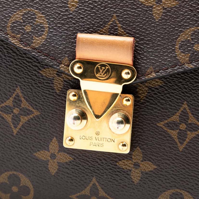 Louis Vuitton Monogram Pochette Metis Brown Very good condition - Box View