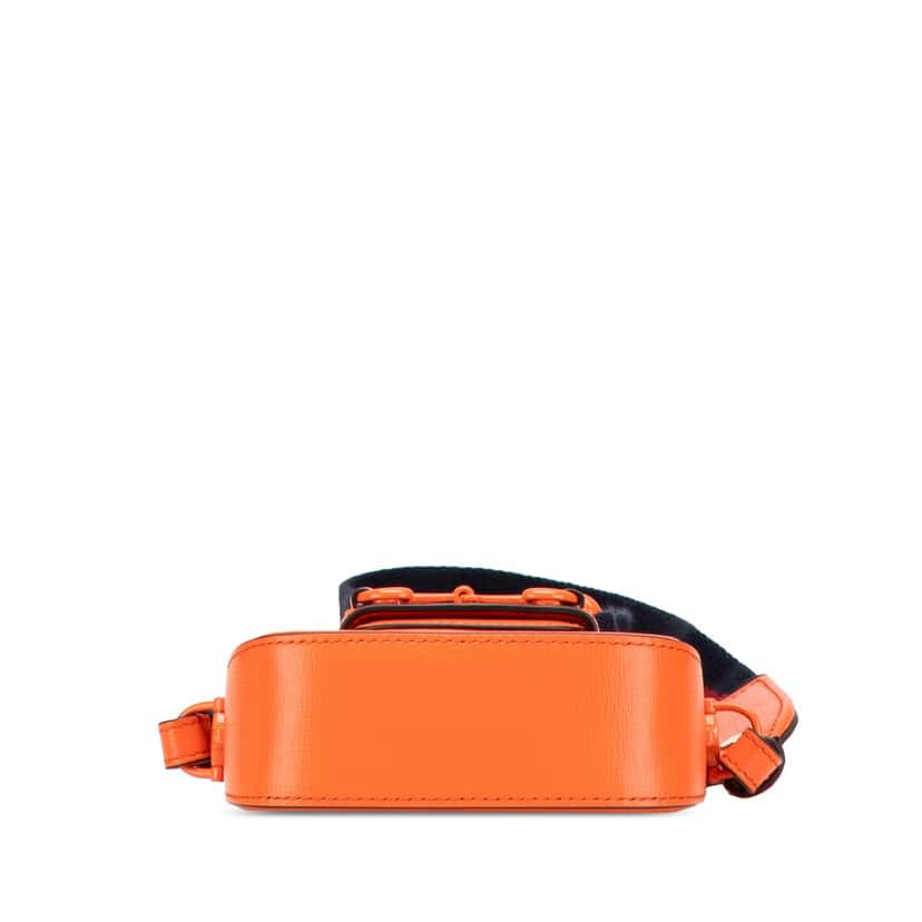Gucci Mini Leather Horsebit 1955 Web Satchel Orange Leather Very good condition - Inside View