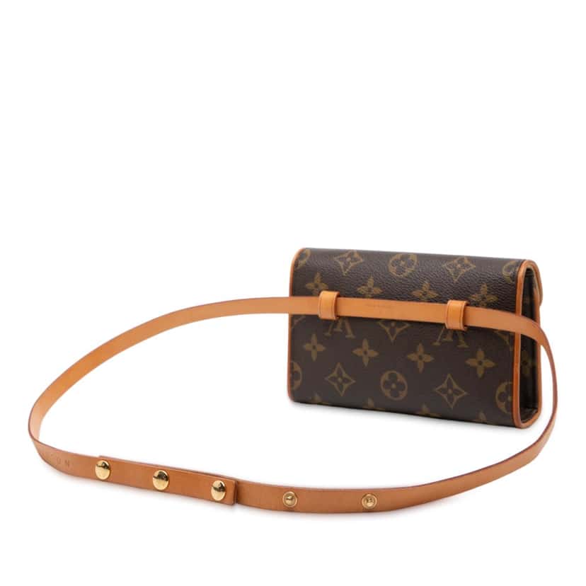 Louis Vuitton Monogram Pochette Florentine Brown Very good condition - Back View