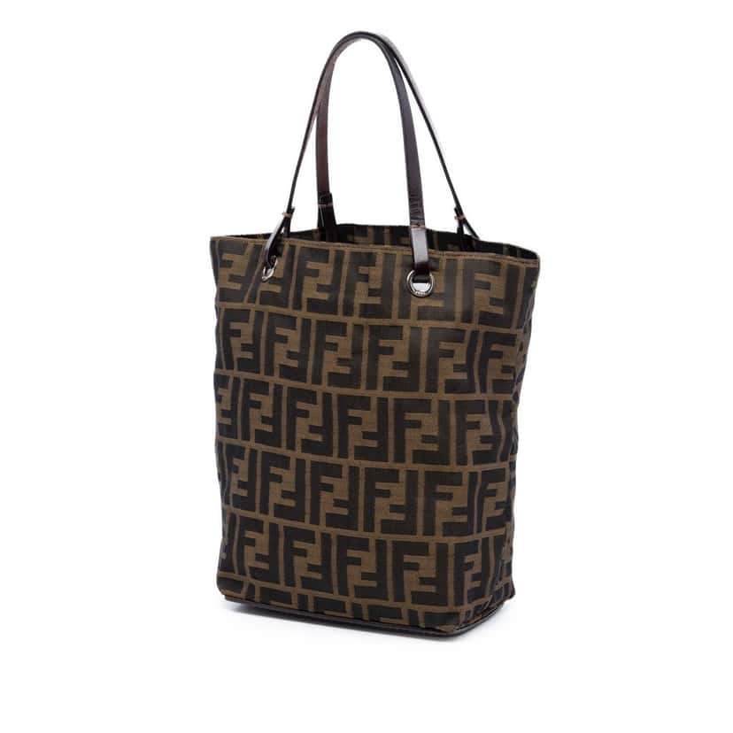 Fendi Zucca Canvas Tote Brown Very good condition - Back View