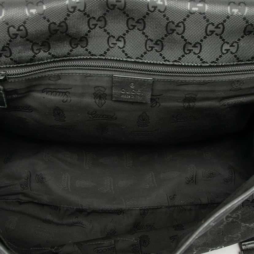 Gucci GG Imprime Web Crossbody Black Good condition - Model View