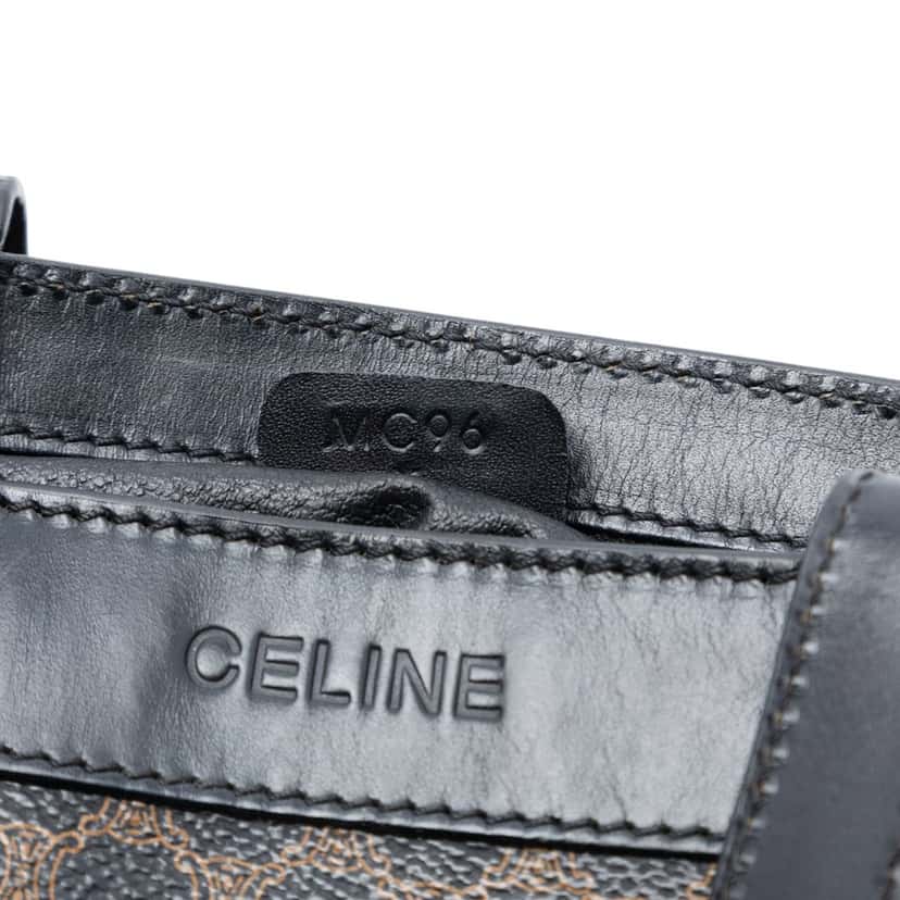 Celine Macadam Coated Canvas Handbag Brown Very good condition - Box View