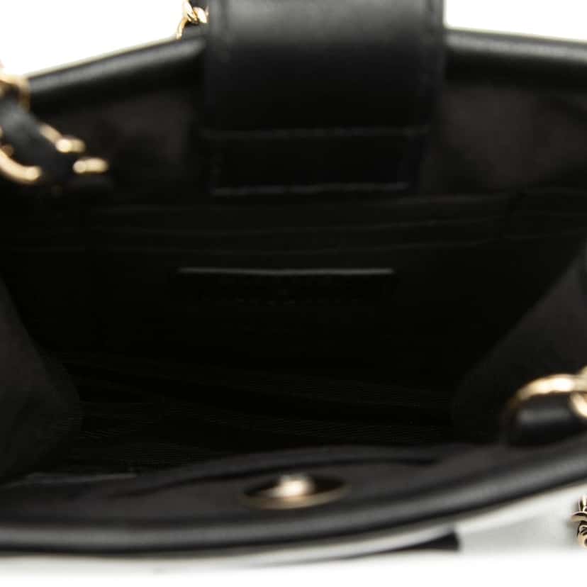 Chanel Tweed and PVC Phone Clutch with Chain Black Very good condition - Model View