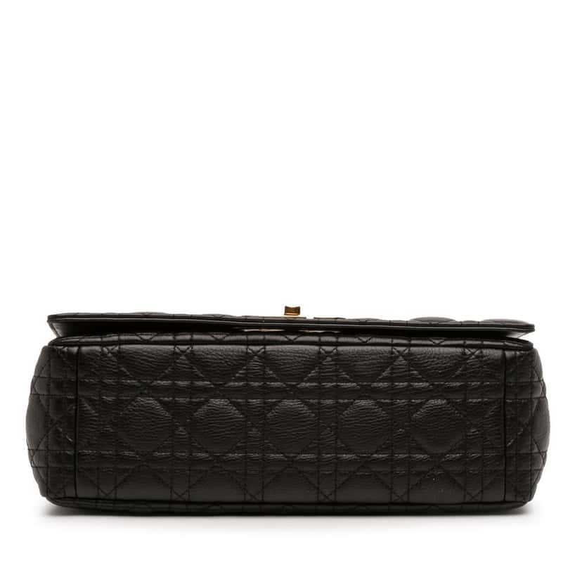 Dior Large Calfskin Cannage Caro Crossbody Black Leather Very good condition - Inside View