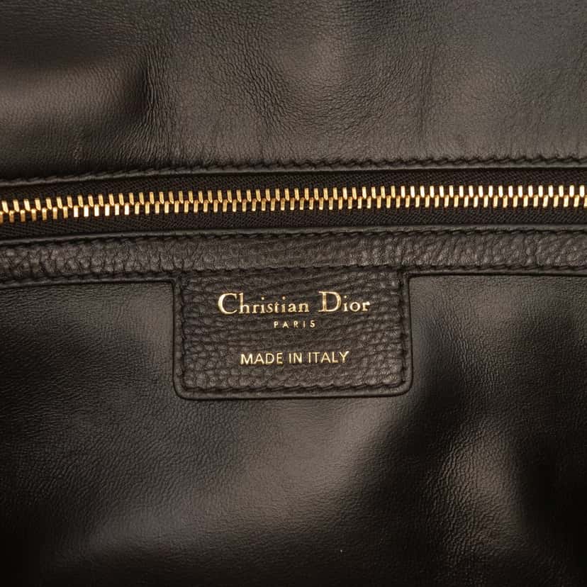 Dior Large Calfskin Cannage Caro Crossbody Black Leather Very good condition - Box View