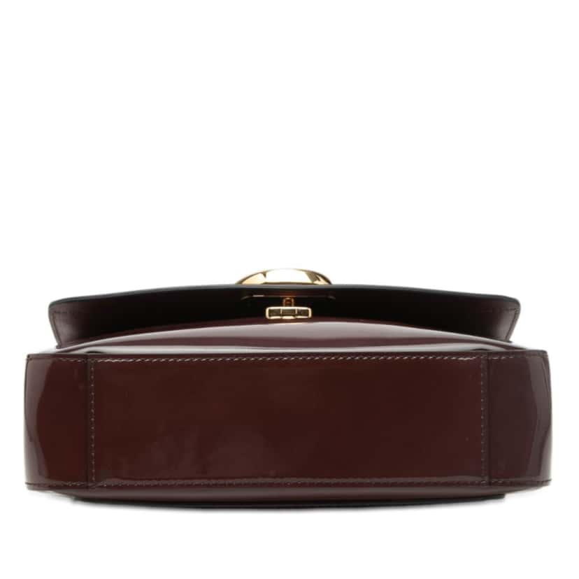 Chloé Small Spazzolato Sfumato C Double Carry Satchel Red Leather Very good condition - Inside View