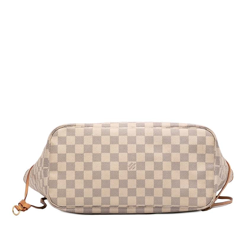Louis Vuitton Damier Azur Neverfull MM White Very good condition - Inside View